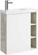 Миниатюра изображения товара Тумба с умывальником Aqwella Alba / ALB0106LLS + ALB0706WM