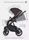 Миниатюра изображения товара Детская универсальная коляска Riko Basic Delta 3 в 1 (04/темно-коричневый)