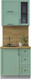 Миниатюра изображения товара Кухонный гарнитур Интерлиния Тренд 0.8Б (мята/мята/дуб бунратти)