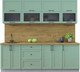 Миниатюра изображения товара Кухонный гарнитур Интерлиния Тренд 2.3Б (мята/мята/дуб бунратти)