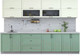 Миниатюра изображения товара Кухонный гарнитур Интерлиния Тренд 3.1Б (мята/белый/бискайская сосна)