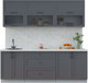 Миниатюра изображения товара Кухонный гарнитур Интерлиния Тренд 2.2Б (пепел/пепел/опал светлый)