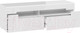 Миниатюра изображения товара Тумба ТриЯ Фьюжн ТД-260.03.12 (белый глянец/белый)