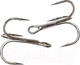 Миниатюра изображения товара Набор крючков рыболовных KOI Round Treble 12 INT Тройник (10шт, BN)