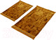 Миниатюра изображения товара Набор ковриков для ванной и туалета Karven Buket Sacakli / KV 416 (Cikolata/шоколад)