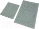 Миниатюра изображения товара Набор ковриков для ванной и туалета Karven Girdap / KV 421 (Gri/серый)