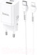 Миниатюра изображения товара Зарядное устройство сетевое Hoco N13 + кабель Type-C to Lightning (белый)