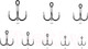 Миниатюра изображения товара Набор крючков рыболовных Namazu Round Treble №2/0 / N-HRT2/0BN (50шт)