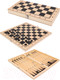 Миниатюра изображения товара Набор настольных игр РЫЖИЙ КОТ 3 в 1 Дерево Шахматы, шашки, нарды / ИН-9464