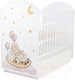 Миниатюра изображения товара Детская кроватка INDIGO With Love Овечки маятник-ящик (белый)