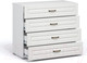 Миниатюра изображения товара Комод Империал Лацио 4ящ (белое дерево)