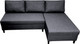 Миниатюра изображения товара Диван угловой Mio Tesoro Farris F-4УС-0Пд (антрацит Lux 18)