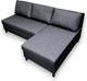 Миниатюра изображения товара Диван угловой Mio Tesoro Farris F-4УС-0Пд (антрацит Lux 18)