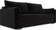 Миниатюра изображения товара Диван Лига Диванов Сайгон 348 (велюр черный)
