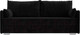 Миниатюра изображения товара Диван Лига Диванов Сайгон 348 (велюр черный)