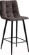 Миниатюра изображения товара Стул барный Tetchair Chilly 55x44x94 (темно-серый Barkhat 14/черный)