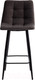 Миниатюра изображения товара Стул барный Tetchair Chilly 55x44x94 (темно-серый Barkhat 14/черный)