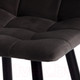 Миниатюра изображения товара Стул барный Tetchair Chilly 55x44x94 (темно-серый Barkhat 14/черный)