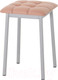 Миниатюра изображения товара Табурет AMC Comfort 7К5.7 (кожзам коралл/серебристый)