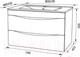 Миниатюра изображения товара Тумба под умывальник IDDIS Cloud CLO80W0i95