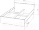 Миниатюра изображения товара Каркас кровати НК Мебель Stern 140x200 / 72676497 (дуб вотан)