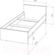 Миниатюра изображения товара Каркас кровати НК Мебель Stern 90x200 / 72676492 (белый)