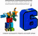 Миниатюра изображения товара Игрушка-трансформер Bondibon Bondibot Цифра 6 / ВВ4354