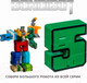 Миниатюра изображения товара Игрушка-трансформер Bondibon Bondibot Цифра 5 / ВВ4353
