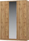 Миниатюра изображения товара Шкаф НК Мебель Stern 3-х дверный с зеркалом / 72676506 (дуб вотан)