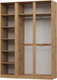 Миниатюра изображения товара Шкаф НК Мебель Stern 3-х дверный с зеркалом / 72676506 (дуб вотан)