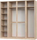 Миниатюра изображения товара Шкаф НК Мебель Stern 4-х дверный с зеркалом / 72676508 (дуб сонома)