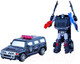 Миниатюра изображения товара Робот-трансформер Пламенный мотор Машина Полиция / 870753