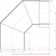 Миниатюра изображения товара Поворот дымохода КПД 90/2мм ф180 (черный)