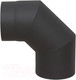 Миниатюра изображения товара Поворот дымохода КПД 90/2мм ф180 (черный)