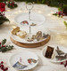 Миниатюра изображения товара Ваза-этажерка Royal Worcester Wrendale Designs. Christmas / WNA4375-XG (зарянка/заяц)