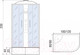 Миниатюра изображения товара Душевая кабина RIVER Dunay XL 120/80/44 TH R