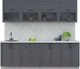 Миниатюра изображения товара Кухонный гарнитур Интерлиния Тренд 2.4В (пепел/пепел/опал светлый)