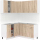 Миниатюра изображения товара Кухонный гарнитур Кортекс-мебель Корнелия Лира 1.5x1.7 без столешницы (дуб сонома)