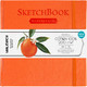 Миниатюра изображения товара Скетчбук Малевичъ 401517 (30л, оранжевый)