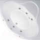 Миниатюра изображения товара Ванна акриловая Triton Грация 140x140 Базовая Flat (с гидромассажем)