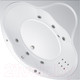 Миниатюра изображения товара Ванна акриловая Triton Грация 140x140 Стандарт Flat (с гидромассажем)