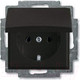 Миниатюра изображения товара Розетка ABB Basic 55 2018-0-1499 (шато-черный)