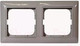 Миниатюра изображения товара Рамка для выключателей и розеток ABB Basic 55 1725-0-1532 (серый)