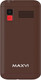 Миниатюра изображения товара Мобильный телефон Maxvi B200 (коричневый+ЗУ)