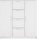 Миниатюра изображения товара Тумба Mio Tesoro Сириус 2 двери и 4 ящика 117x123 2.02.03.350.1 (белый)