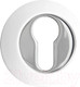 Миниатюра изображения товара Накладка на цилиндр Ренц INET 08 SW/CP (супер белый/хром блестящий)