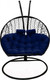 Миниатюра изображения товара Кресло подвесное Craftmebelby Кокон Двойной (черный/синий)