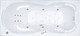 Миниатюра изображения товара Ванна акриловая Triton Цезарь 180x80 Люкс Flat (с гидромассажем)