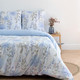 Миниатюра изображения товара Комплект постельного белья Лен наш Люпины 2.0 сп / 218373 (белый/голубой)