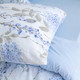 Миниатюра изображения товара Комплект постельного белья Лен наш Люпины 2.0 сп / 218373 (белый/голубой)